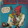 Andre 3000 vintage comic book style poster with retro design and classic comic book elements