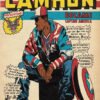 Vintage comic book cover featuring Cam'ron as Captain America in retro Marvel-style artwork with classic comic book design elements.