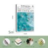The Coastal Life 24-inch newspaper canvas art with 4-step packaging and installation guide showing metal hooks, wood framing, elaborate workmanship, and final framed canvas presentation.