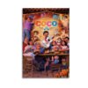 Disney Pixar Coco canvas print featuring Miguel Rivera and the complete family gathering with Day of the Dead decorations