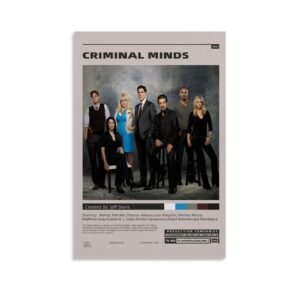 Criminal Minds CBS television series poster featuring original cast including Mandy Patinkin, Thomas Gibson, Shemar Moore and Matthew Gray Gubler as FBI Behavioral Analysis Unit team