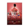 Cristiano Ronaldo career tribute poster featuring CR7 in number 7 jersey with goal statistics from all clubs: Sporting CP, Manchester United, Real Madrid, Juventus, Al Nassr and Portugal national team