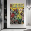 CZARFACE vintage comic poster displayed in modern minimalist interior with white walls and contemporary furniture.