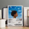 Drake Nothing Was The Same album poster displayed in modern minimalist interior with framed artwork collection