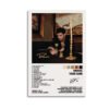 Drake Take Care album poster with complete 18-track listing and candlelit album artwork from 2011 release