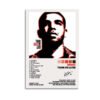 Drake Thank Me Later album poster featuring artistic portrait with complete track listing and official release information
