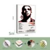 Drake Thank Me Later album poster 24-inch display with complete track listing and 4-step professional framing packaging process from metal hooks to finished canvas