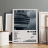 Drake Views album poster with CN Tower artwork, complete 20-track listing, and artist signature from 2016 fourth studio album