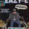 Authentic Eazy-E vintage comic book poster featuring 1990s hip hop comic art with Compton branding, N.W.A approval stamp, dramatic action scenes, and classic comic book styling perfect for hip hop collectors and street culture enthusiasts.
