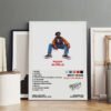Professionally framed Brent Faiyaz "Fuck The World" album poster displayed in modern interior with gallery-style presentation