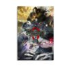 Jujutsu Kaisen movie poster canvas print featuring Gojo Satoru, Yuji Itadori, and cursed spirits in epic battle scene.
