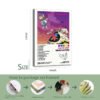 Kanye West Graduation album poster 16x24 inches with complete track listing and wood frame packaging installation guide