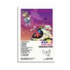 Kanye West Graduation album poster featuring Dropout Bear character by Takashi Murakami with complete track listing and album details