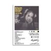 Lana Del Rey Tunnel Under Ocean Blvd canvas print with complete track listing and album details