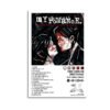 My Chemical Romance Three Cheers for Sweet Revenge album poster with complete track listing and gothic artwork featuring dramatic character illustrations