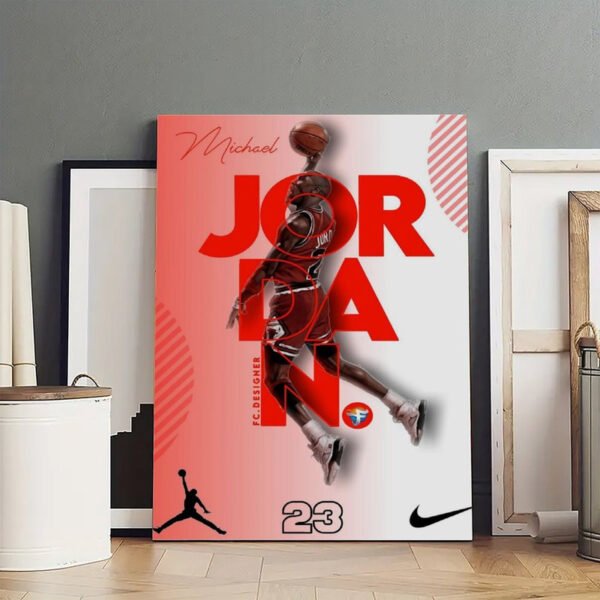 premium-jordan-canvas-studio-display.jpg Premium Michael Jordan canvas art displayed in professional art studio showing museum-quality sports memorabilia and collectible basketball artwork