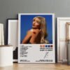 Framed Sabrina Carpenter Short n Sweet album poster displayed in modern interior with complete tracklist and release information
