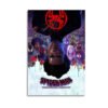 Spider-Man Across the Spider-Verse movie poster canvas print featuring Miles Morales and multiverse characters in dynamic composition.