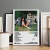 SZA CTRL album poster with complete track listing displayed as premium framed art print