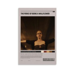 The Perks of Being a Wallflower movie poster featuring Emma Watson in tunnel scene, 2012 film directed by Stephen Chbosky