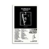 The Weeknd Trilogy minimalist poster design featuring black and white album artwork with complete 30-song tracklist and release information.