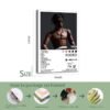 Travis Scott Rodeo unframed canvas poster with track listing showing 16*24 inch sizes and packaging installation guide