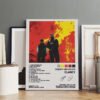 Twenty One Pilots Clancy album poster displayed in artist studio with framed artworks and creative workspace setting